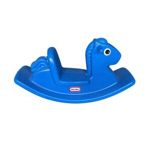 Little Tikes Blue Rocking Horse Toddler Ride-On Indoor Outdoor Toy